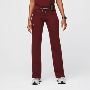 Figs Burgundy Kade Cargo Pants